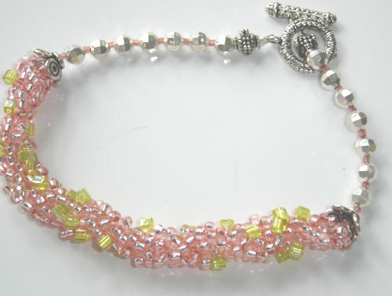 Fifiany & Co. Pink Beaded Collar